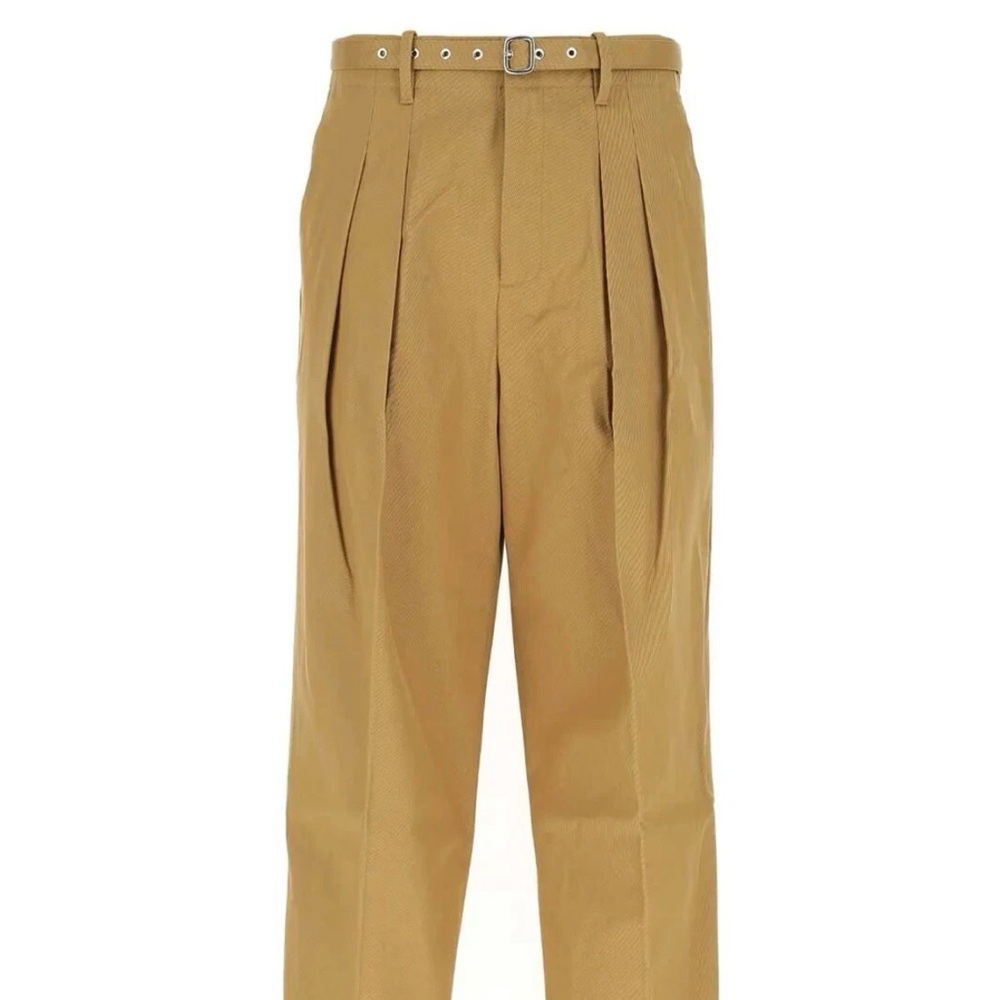 JW Anderson Calvary Twill Front Pleat Trousers